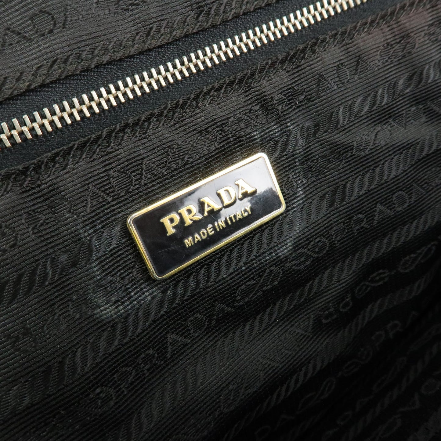 Prada Triangle Logo Nylon Leather Hand Bag Tote Shoulder Bag Black【Pre-order】