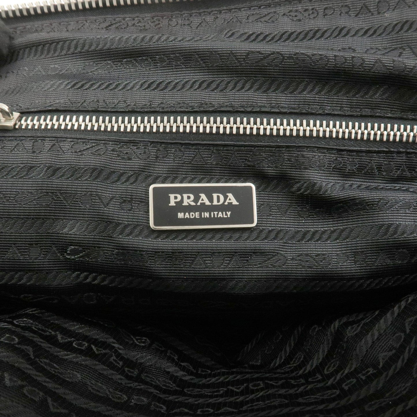 Prada Triangle Logo Nylon Leather Shoulder Bag Hand Bag Black【Pre-order】