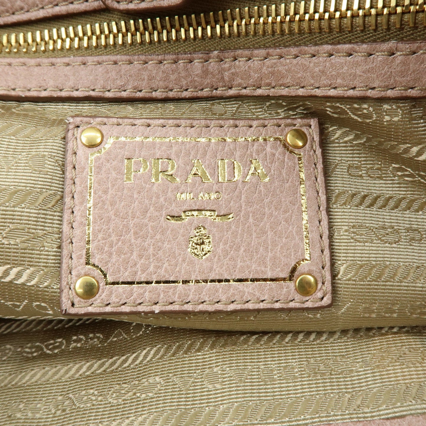 Prada Logo Leather Tote Bag Shoulder Bag Pink【Pre-order】