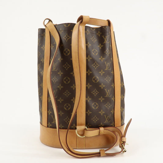 Louis Vuitton Monogram Randonnee PM Laundry Bag Brown M42243 Used【Pre-order】