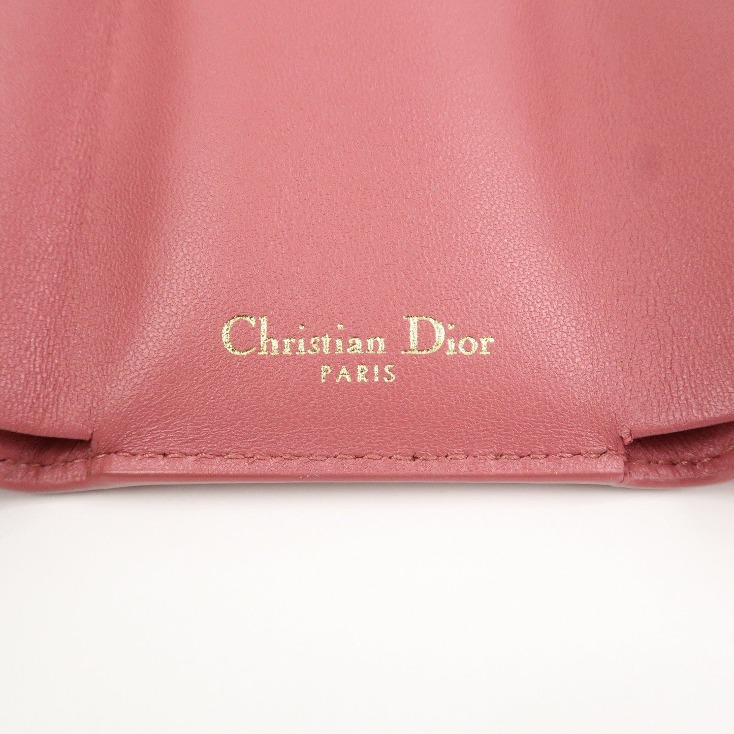 Christian Dior Logo Leather Tri-fold Small Compact Wallet【Pre-order】