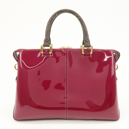 Louis Vuitton Vernis Monogram Tote Miroir 2Way Bag Magenta M54640【Pre-order】