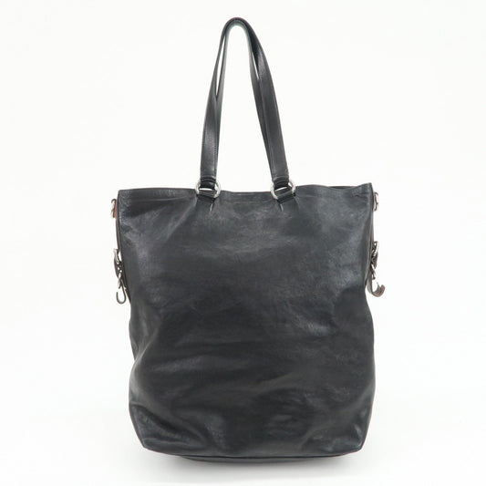 Prada Leather 2Way Bag Tote Bag Shoulder Bag Black VA0801【Pre-order】