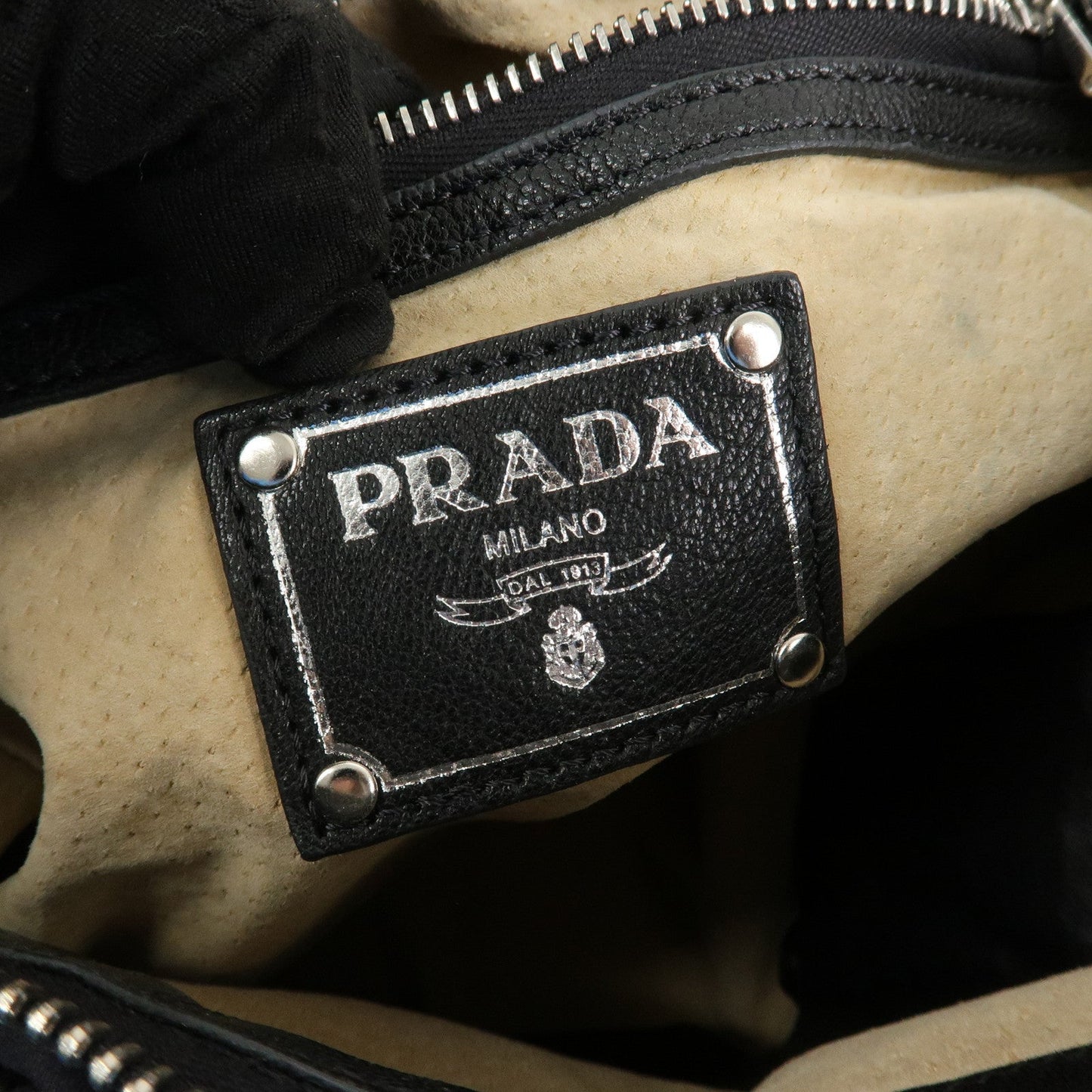 Prada Logo Nylon Leather Gathered 2Way Shoulder Hand Bag BN4586【Pre-order】