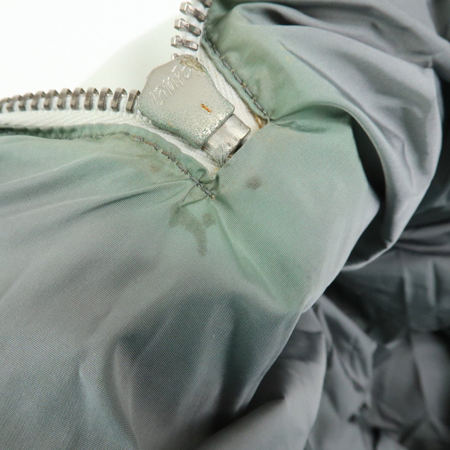 Prada Sports Nylon Leather Boston Bag Hand Bag Gray Irvory【Pre-order】
