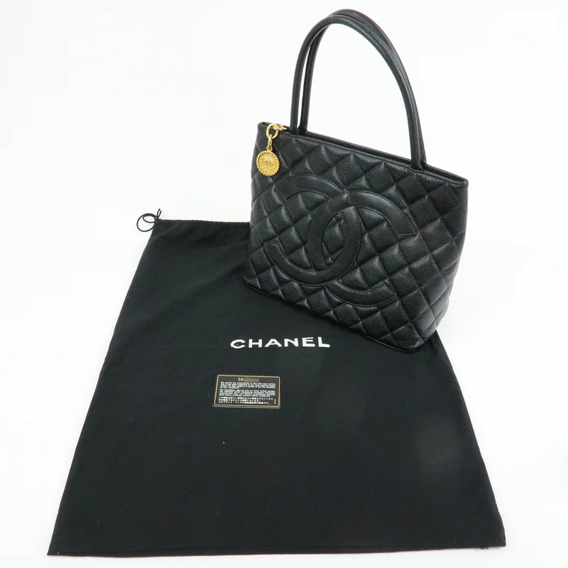Chanel Matelasse COCO Mark Medallion Caviarskin Tote Bag【Pre-order】