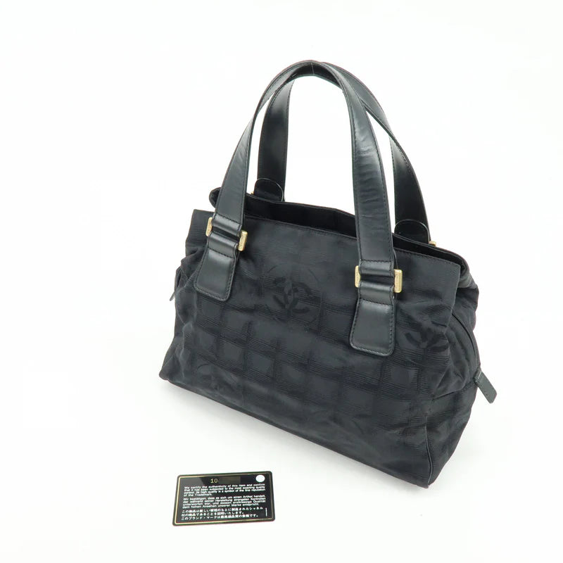 Chanel New Travel Line Nylon Jacquard Leather Hand Bag【Pre-order】