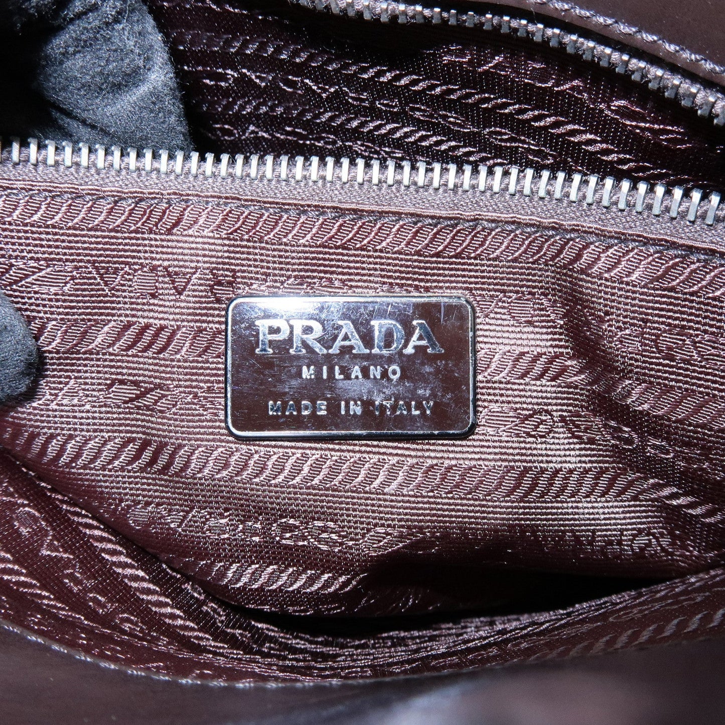 Prada Logo Leather Tote Bag Shoulder Bag Dark Brown【Pre-order】