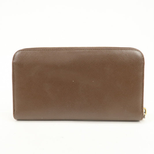 Prada Triangle Logo Saffiano Leather Round Zippy Wallet 1M0506【Pre-order】