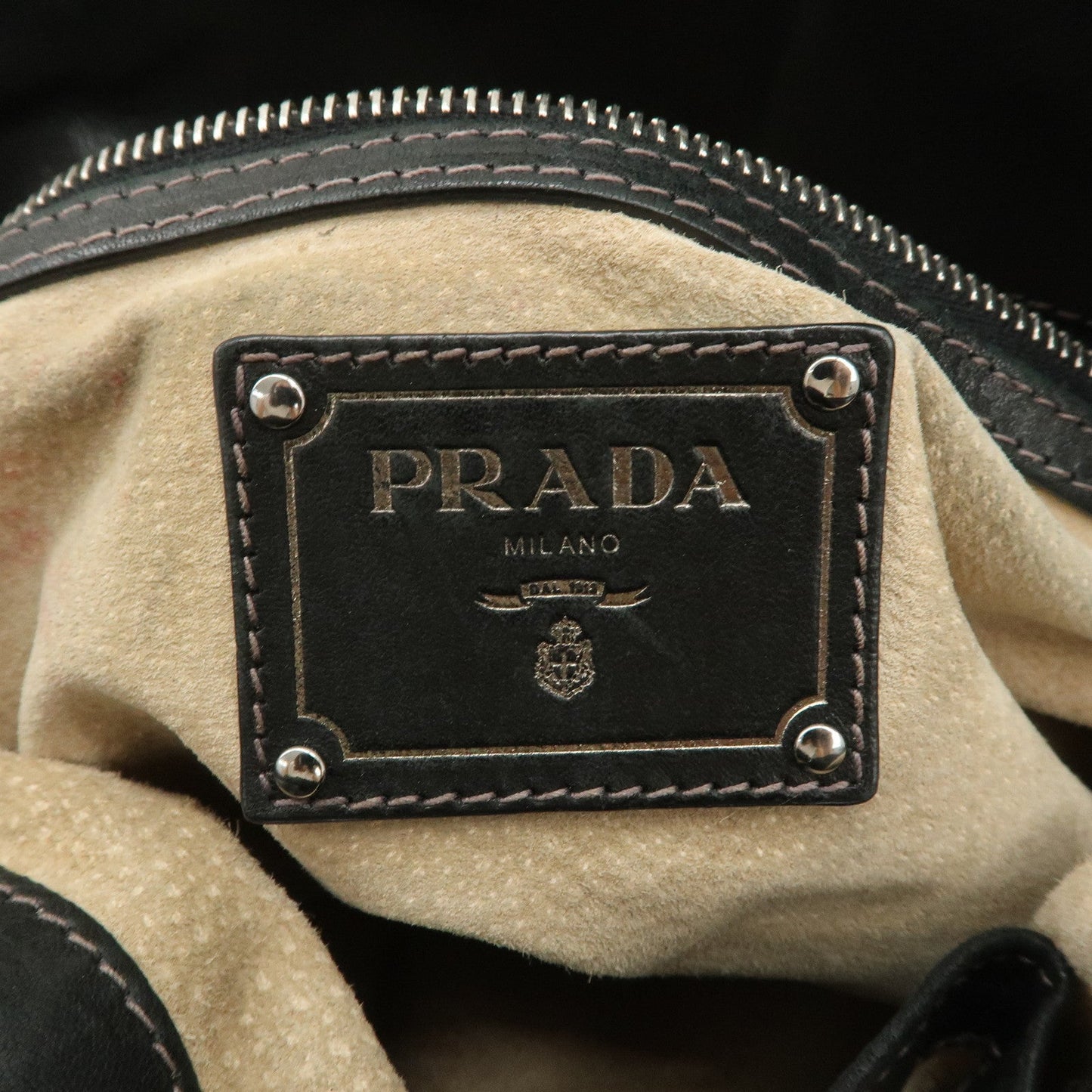 Prada Nylon Leather 2Way Hand Shoulder Bag Black Camouflage BL0688【Pre-order】