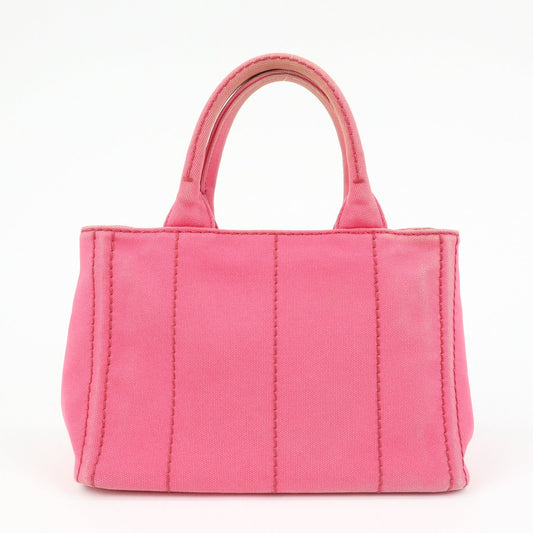 Prada Canapa Mini Canvas 2Way Bag Hand Bag Pink 1BG439【Pre-order】