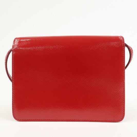 Prada Saffiano Leather 2Way Mini Shoulder Bag Clutch Bag Red BT1031【Pre-order】