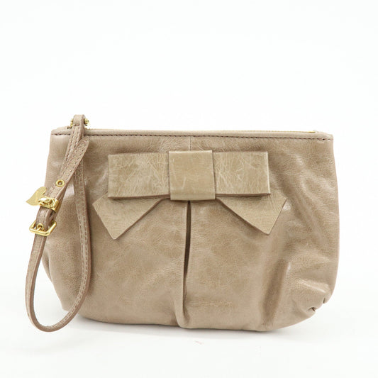 GUCCI PRADA MIUMIU Set of 3 Canvas Leather Pouch 29596/5N1681【Pre-order】