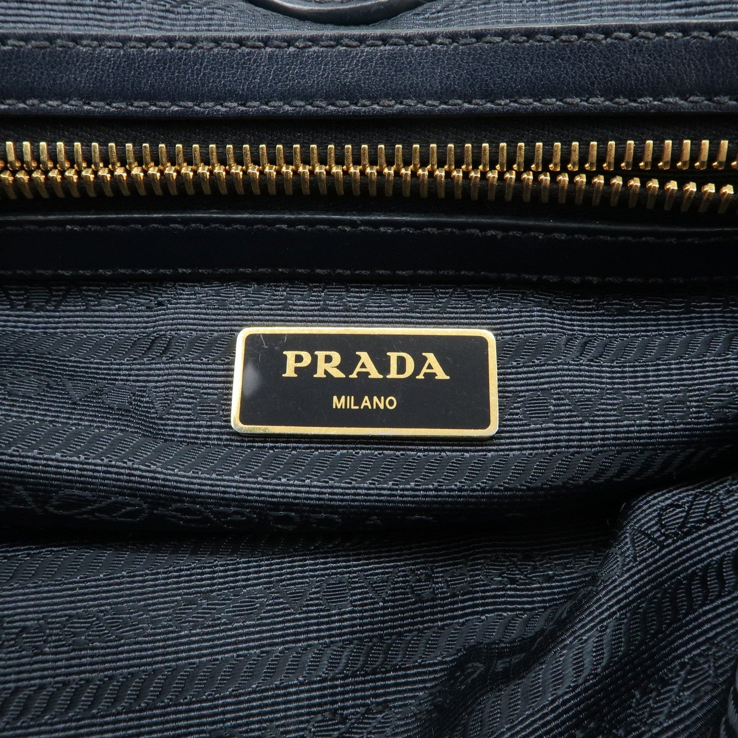 Prada Logo Nylon 2Way Bag Hand Bag Shoulder Bag Navy 1BA172【Pre-order】