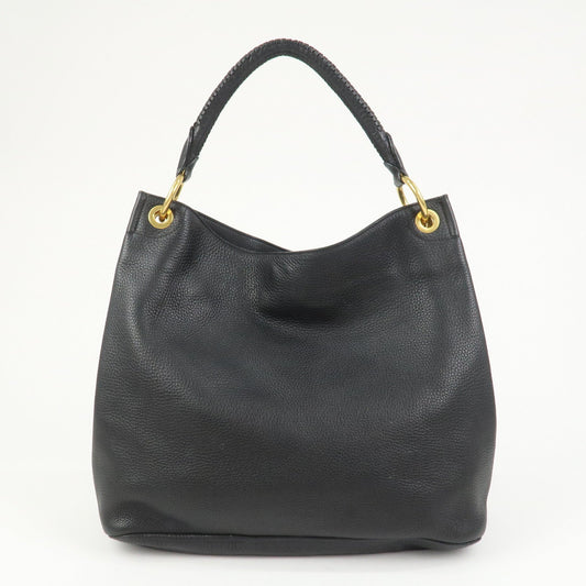 Prada Logo Leather Shoulder Bag Hand Bag Black【Pre-order】