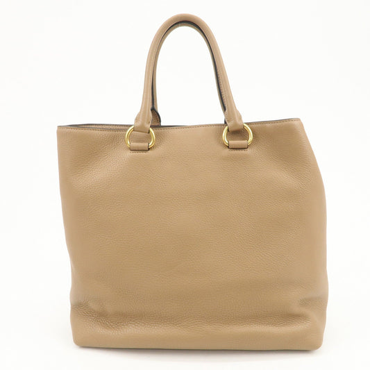 Prada Logo Leather 2Way Bag Tote Bag Shoulder Bag Brown 1BG865【Pre-order】