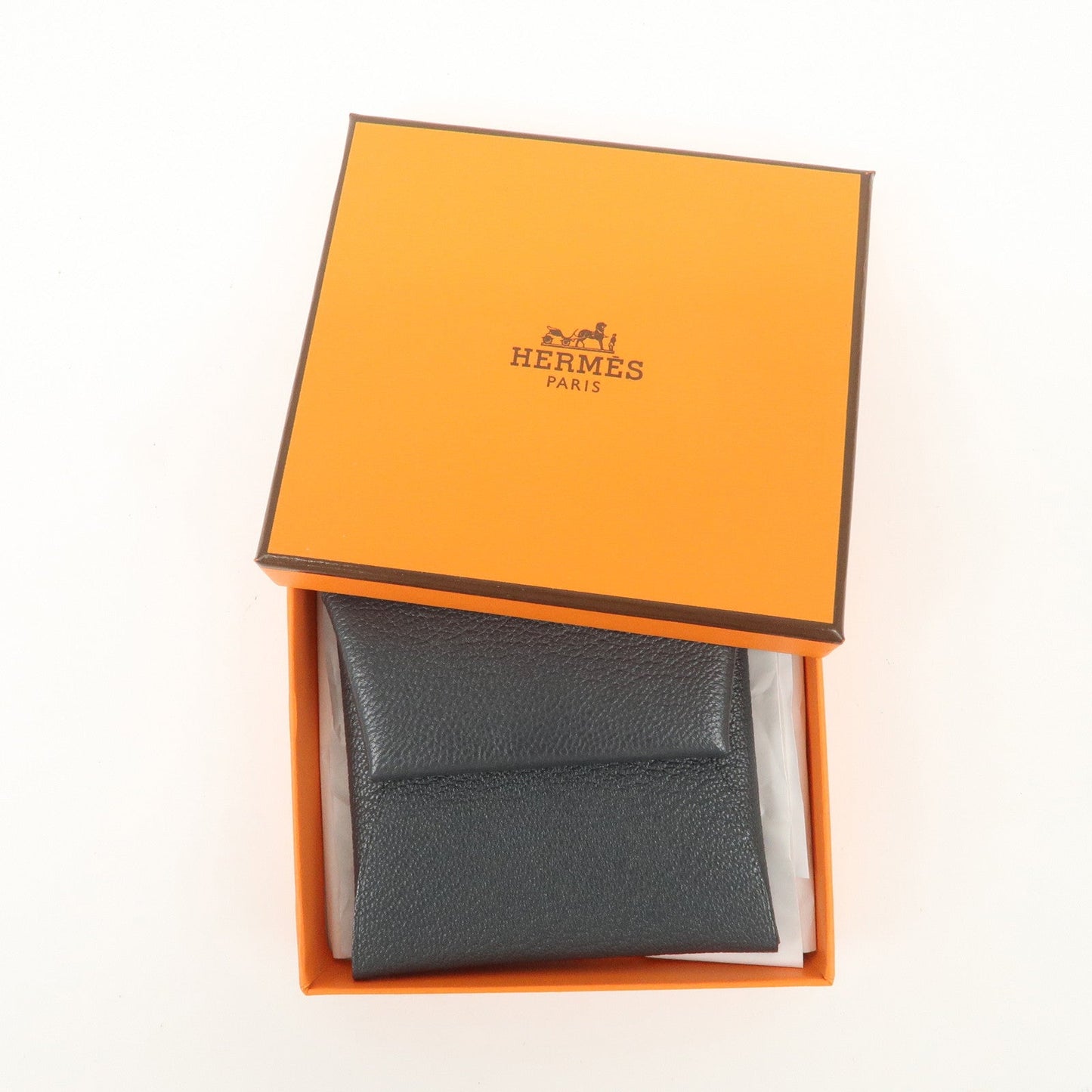 Hermes Bastia Chevre Leather Coin Case Wallet W Stamped【Pre-order】
