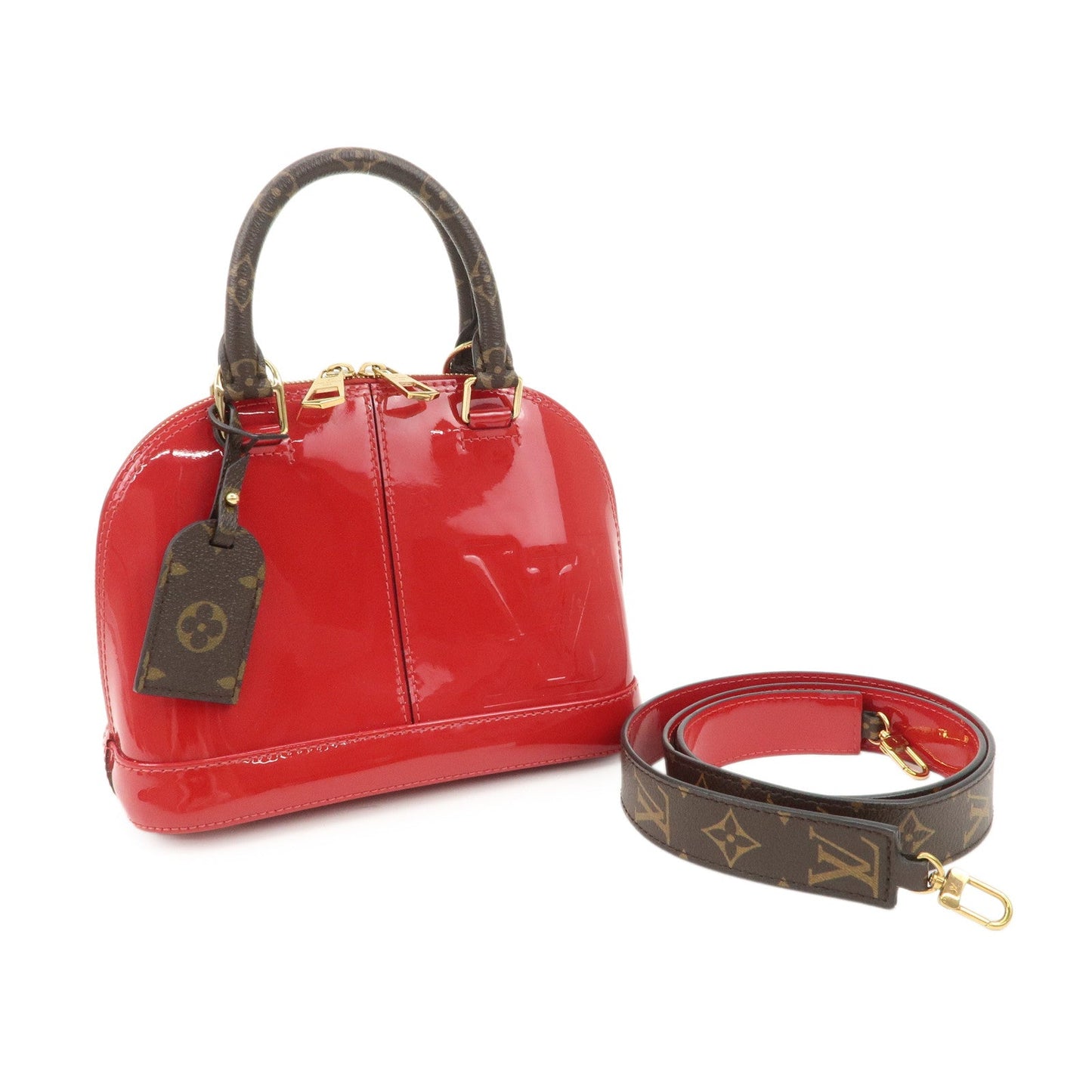 Louis Vuitton Vernis Alma BB Miroir 2Way Bag Hand Bag M52498【Pre-order】