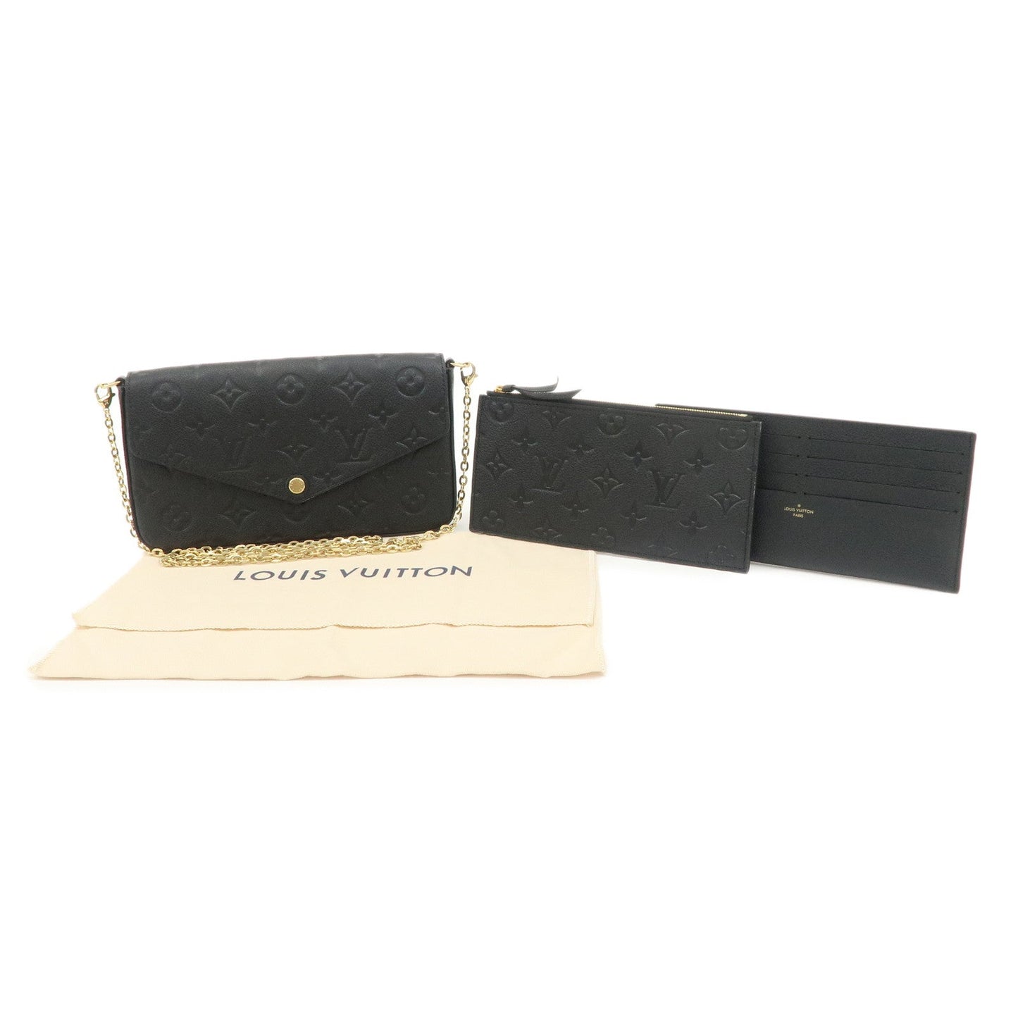 Louis Vuitton Monogram Empreinte Pochette Felicie Noir M82477【Pre-order】