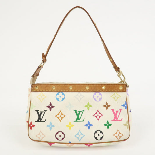 Louis Vuitton Monogram Multicolor Pochette Accessoires Blanc M92649【Pre-order】