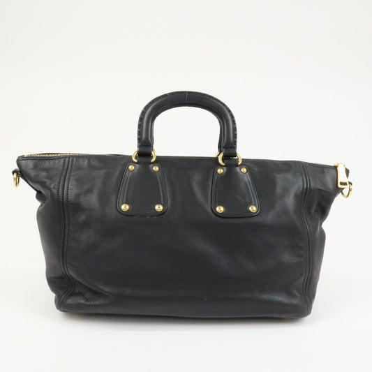 Prada Triangle Logo Leather 2 Way Bag Hand Bag Shoulder Bag BL0685【Pre-order】