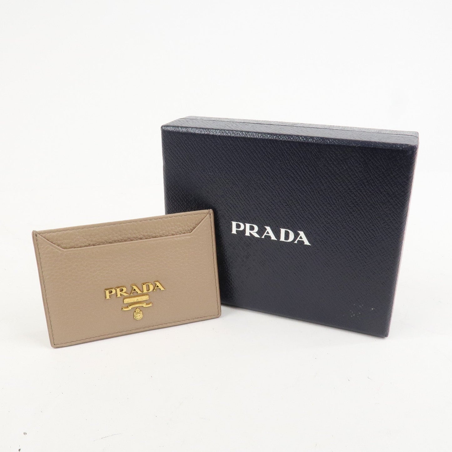 Prada Leather Card Case Card Holder Beige 1MC208【Pre-order】