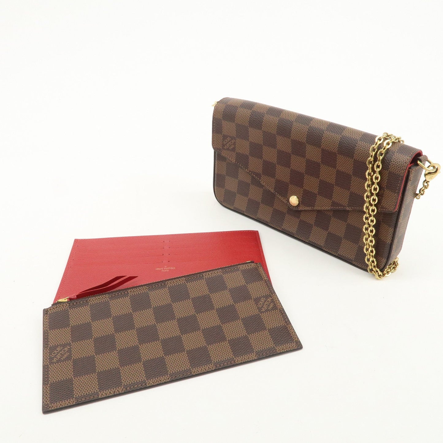 Louis Vuitton Damier Pochette Felicie Shoulder Bag Brown M63032【Pre-order】