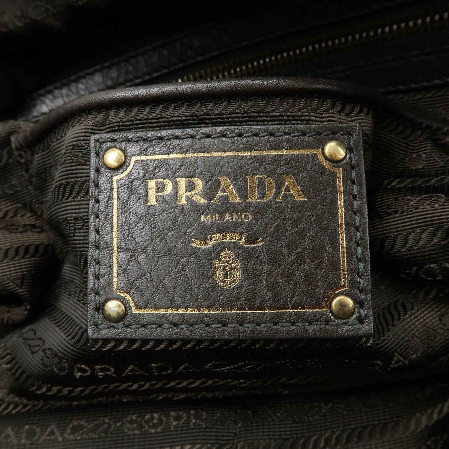 Prada Triangle Logo Nylon Leather 2Way Hand Shoulder Bag Black【Pre-order】