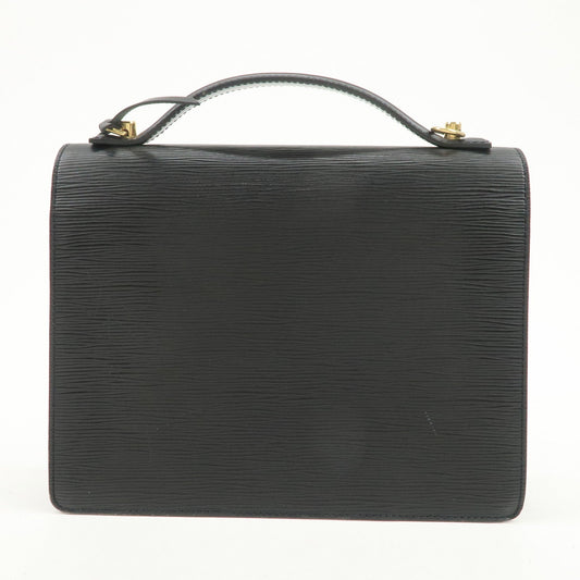 Louis Vuitton Epi Monceau 2Way Shoulder Bag Hand Bag Noir M52122【Pre-order】
