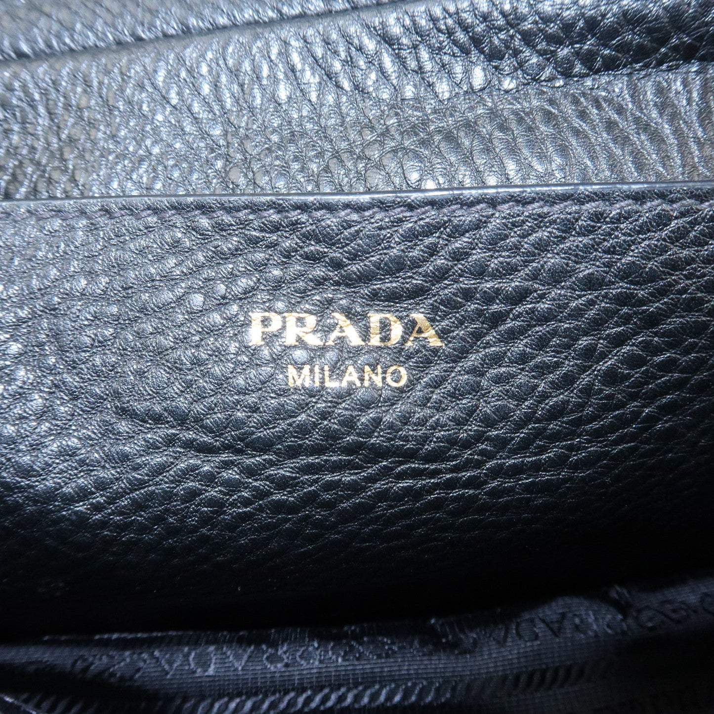 Pradq Logo Leather Shoulder Bag Black 1BD163【Pre-order】