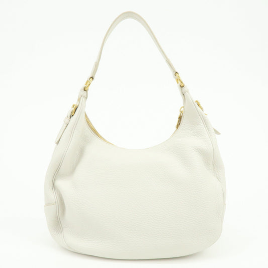 Prada Logo Calf Leather Shoulder Bag Hand Bag White BR4311【Pre-order】
