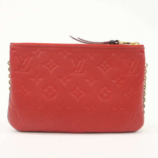 Louis Vuitton Monogram Empreinte Pochette Double Zip M63916 Used【Pre-order】