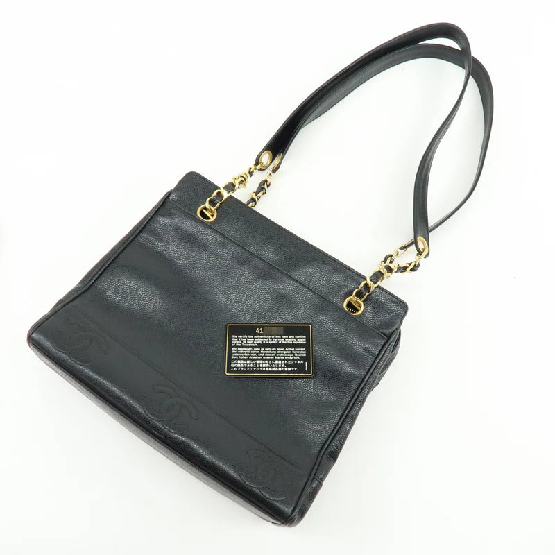Chanel Triple COCO Mark Caviarskin Chain Shoulder Bag【Pre-order】