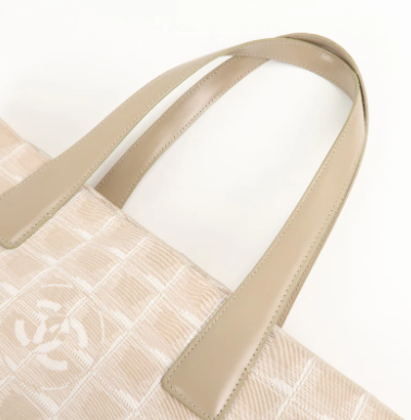 Chanel 淺粉紅冰格 Tote Bag