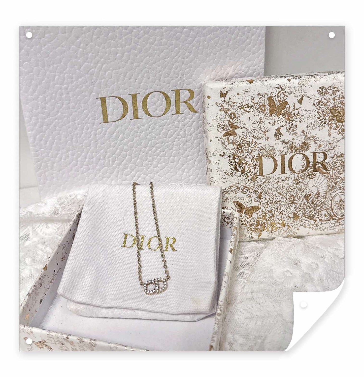 Dior 經典CD閃石項鏈