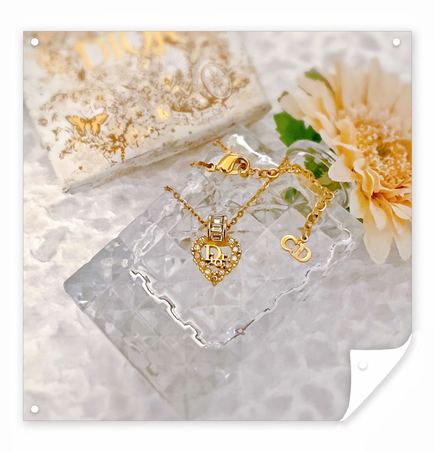 Christian Dior 經典心型項鏈