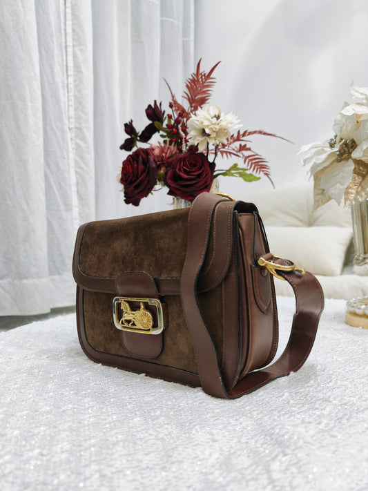 Celine 麂皮馬車 Suede Crossbody **絕版**