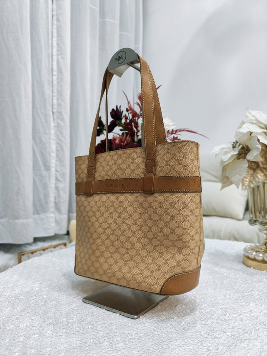 Celine Macadam Tote Bag (米黃色)