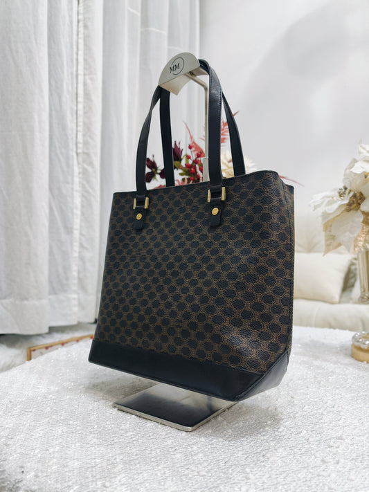 Celine Macadam Tote 黑花