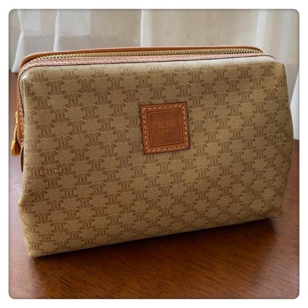 Celine Pouch 21cm (中size) 雲朵包 (米色) 凱旋門扣
