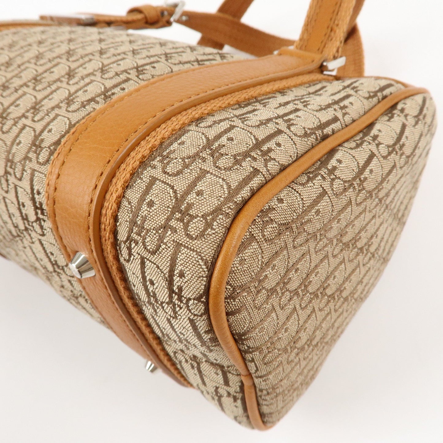 Christian Dior Trotter Canvas Leather Mini Boston Bag Hand Bag【Pre-order】