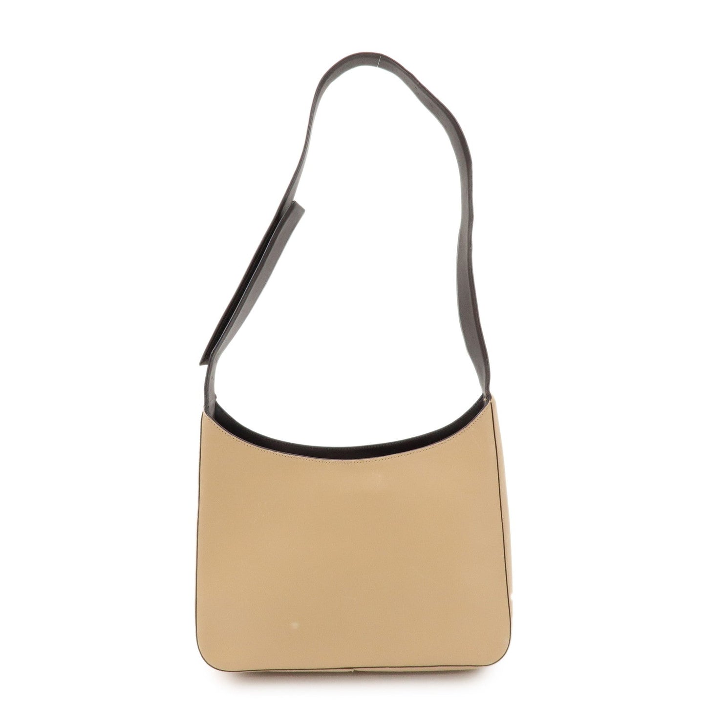 Prada Logo Leather Shoulder Bag Hand Bag Beige【Pre-order】