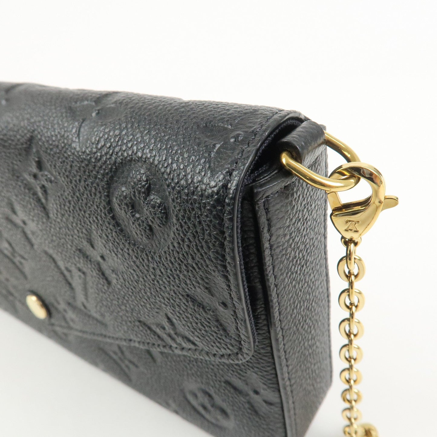 Louis Vuitton Monogram Empreinte Pochette Fﾃｩlicie Noir Black M82477【Pre-order】