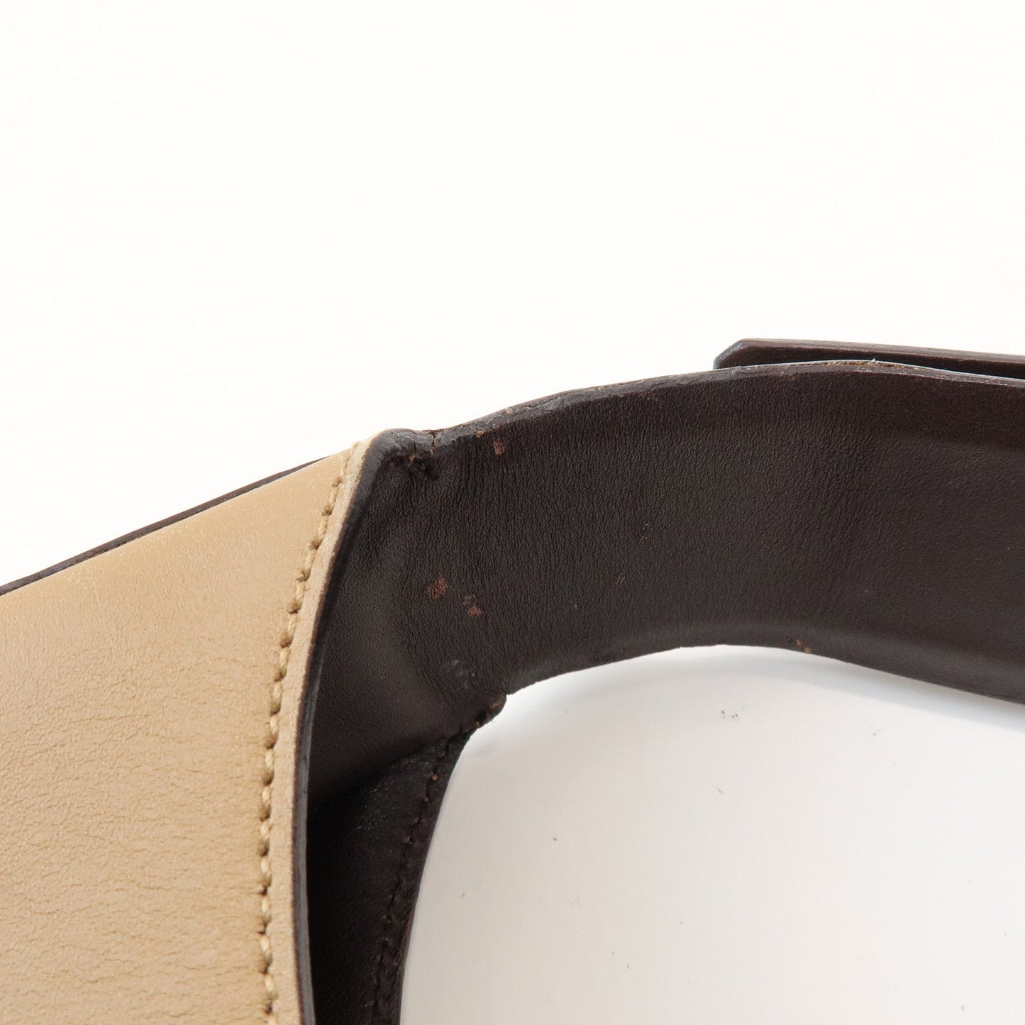 Prada Logo Leather Shoulder Bag Hand Bag Beige【Pre-order】