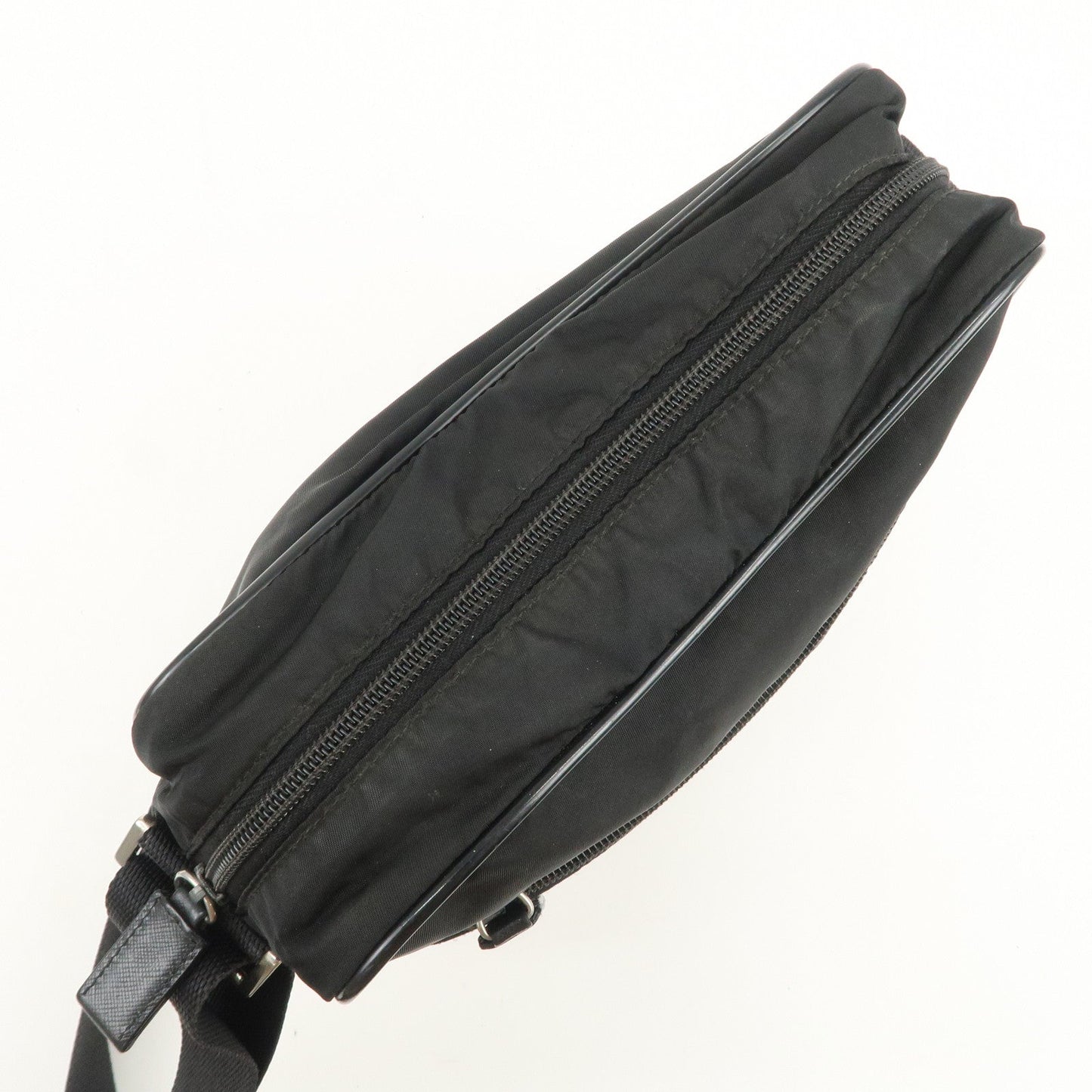Prada Logo Nylon Leather Shoulder Bag Crossbody Bag Black BT0421【Pre-order】