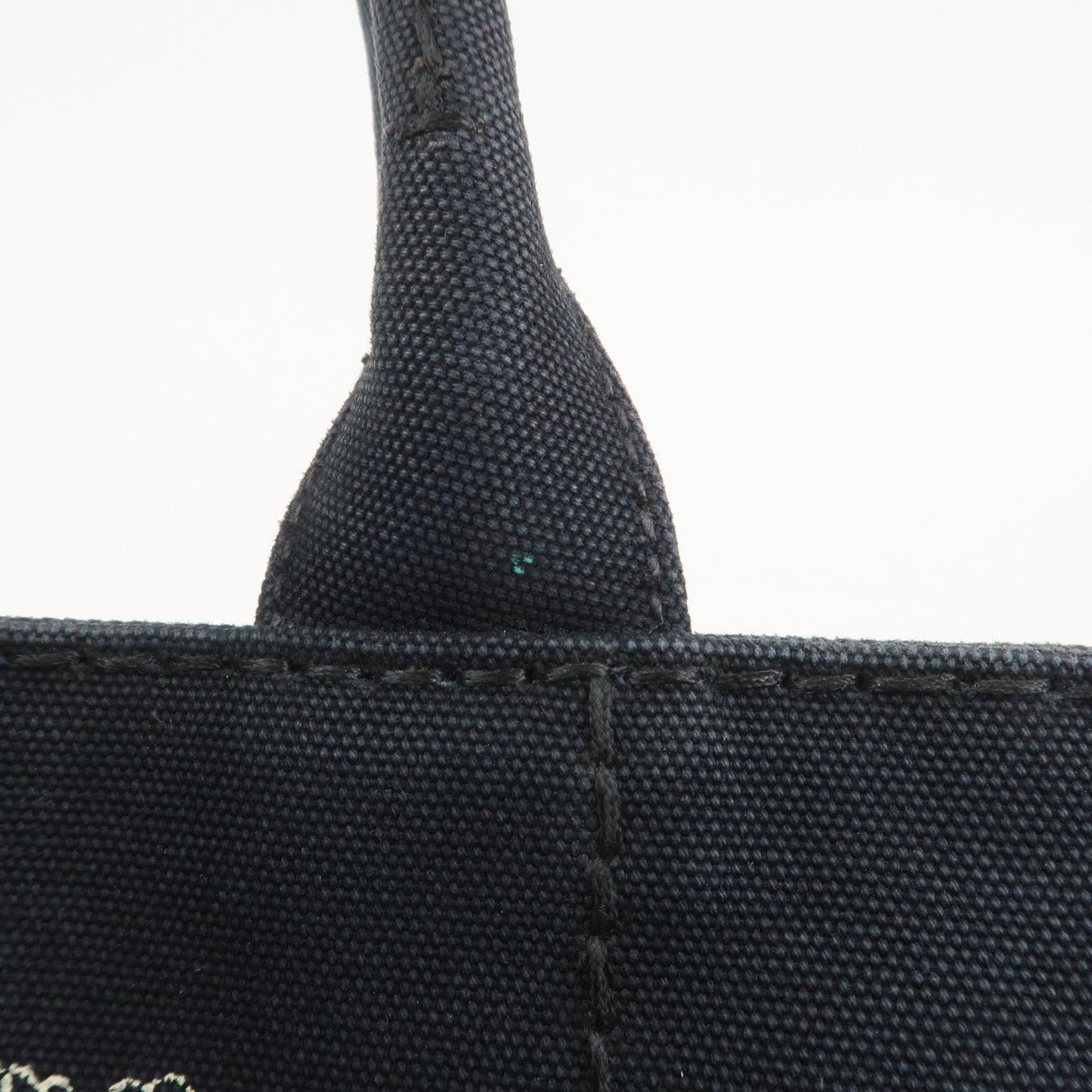 Prada Canapa Mini Triangle Logo Canvas 2Way Hand Bag Black 1BG439【Pre-order】