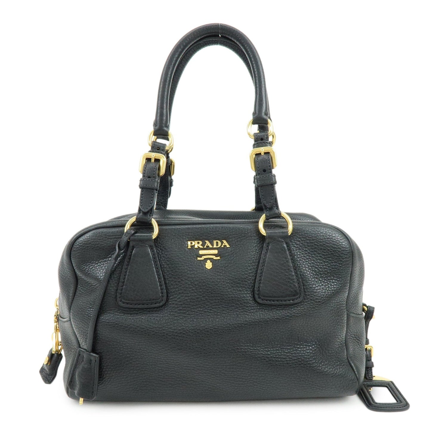 Prada Vitello Daino Leather Shoulder Bag Hand Bag Black B3091M【Pre-order】