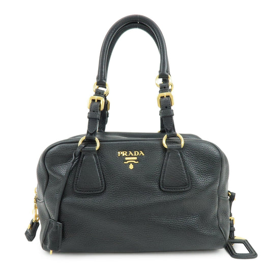 Prada Vitello Daino Leather Shoulder Bag Hand Bag Black B3091M【Pre-order】