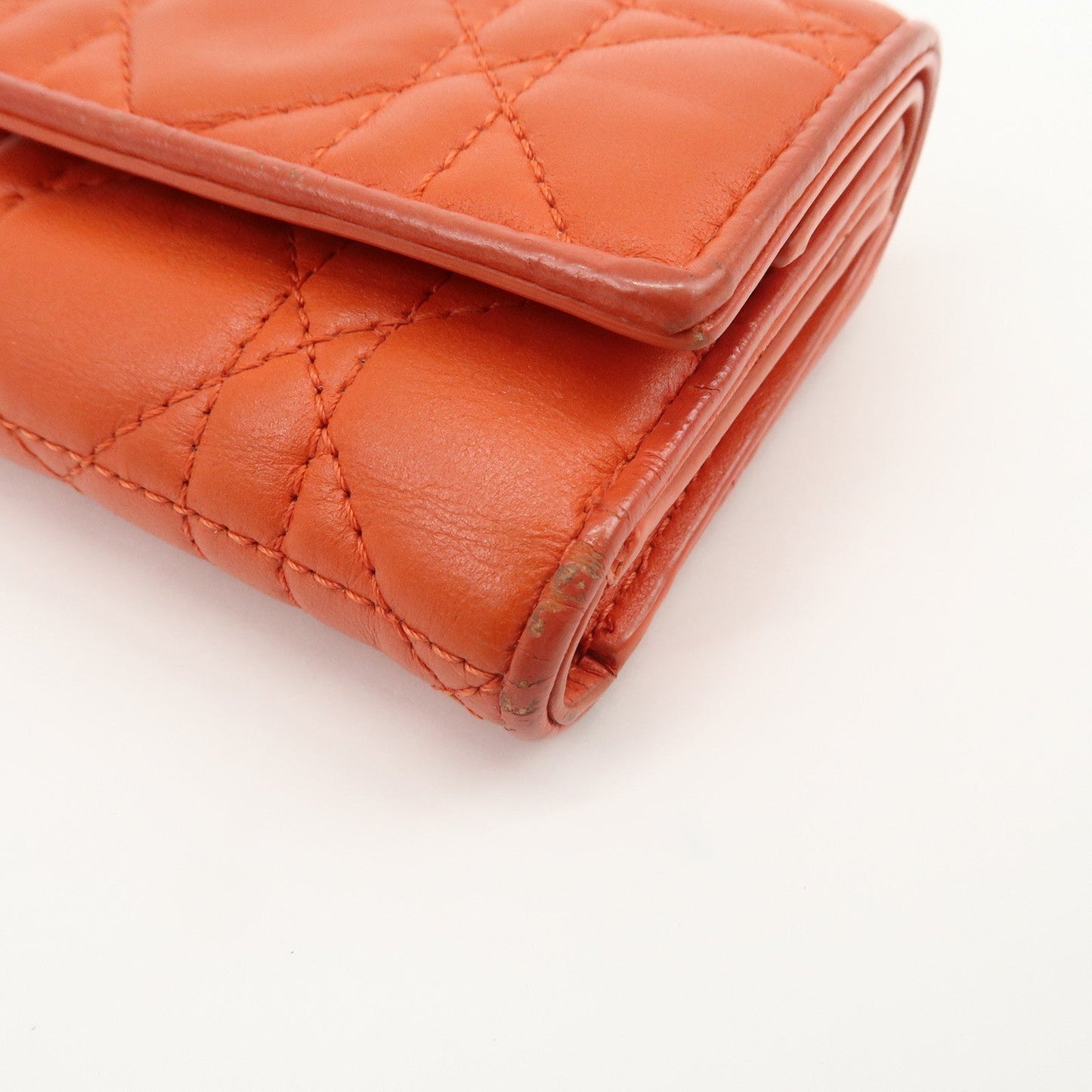 Christian Dior Lady Dior Cannage Leather Tri-fold Compact Wallet【Pre-order】