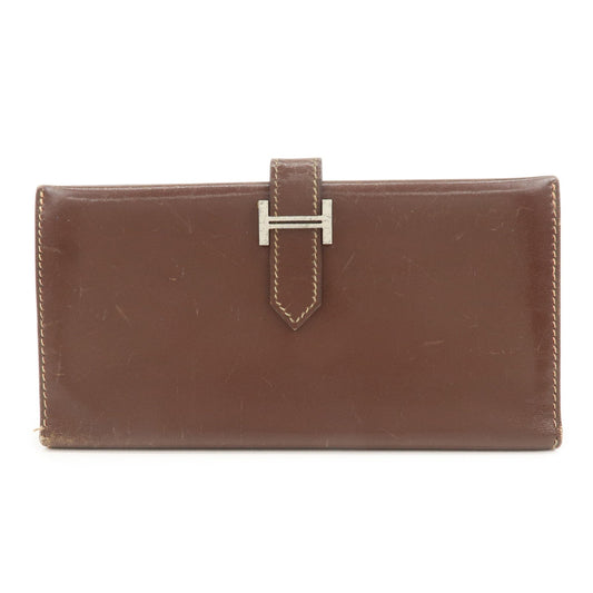 Hermes Béarn Classic Leather Long Wallet F Stamped【Pre-order】